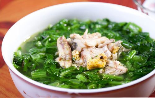 Canh cá rau cải thơm ngon