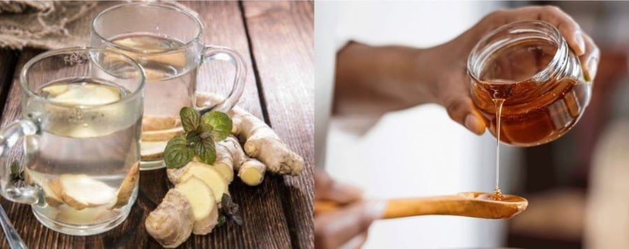 Pha-them-mat-ong-vao-nuoc-gung